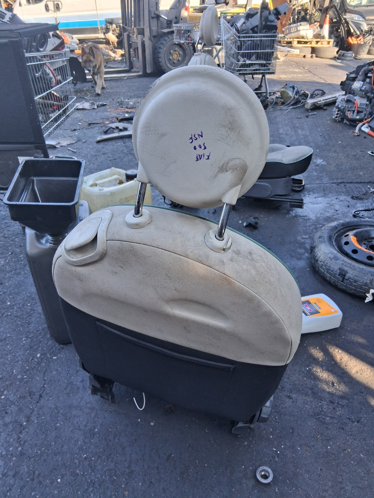 2015 FIAT 500 LOUNGE MK1 NSF PASSENGER SIDE FRONT LEFT COMPLETE SEAT