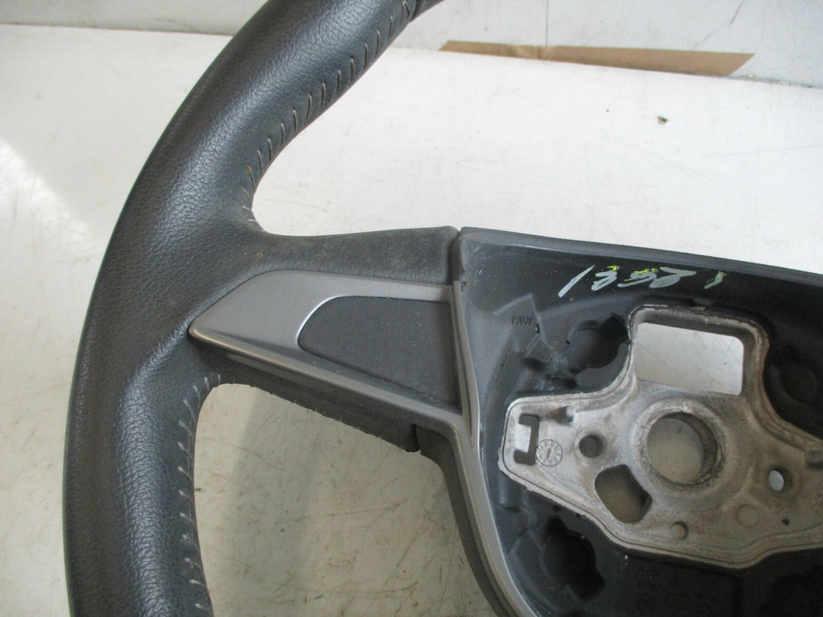 SEAT IBIZA 6J MK5 2013 3 SPOKE STEERING WHEEL PLASTIC SILVER TRIM 6J0419091AFCWP