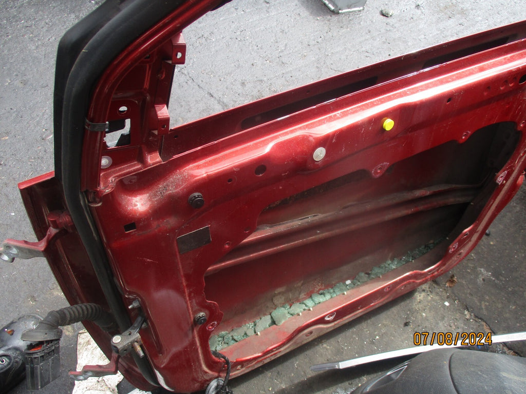 FORD FOCUS MK2 2008 OSF DRIVER SIDE FRONT BARE DOOR RED