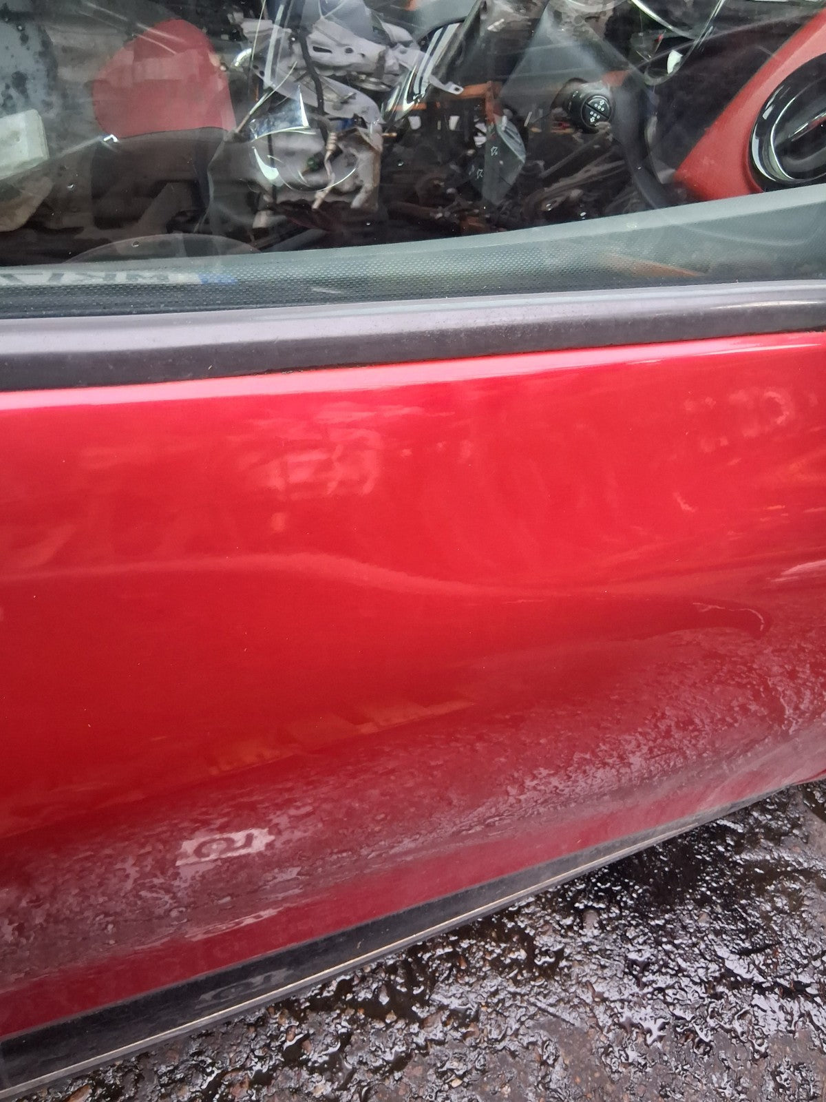 2013 RENAULT CLIO X98 MK4 OSF DRIVER SIDE FRONT RIGHT BARE DOOR RED