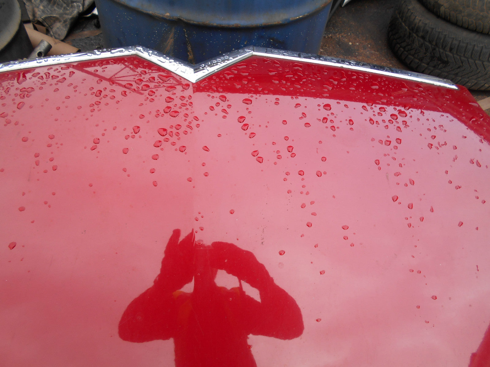 CITROEN C5 2005 BONNET KKQD ROUGE PROFOND MICA RED