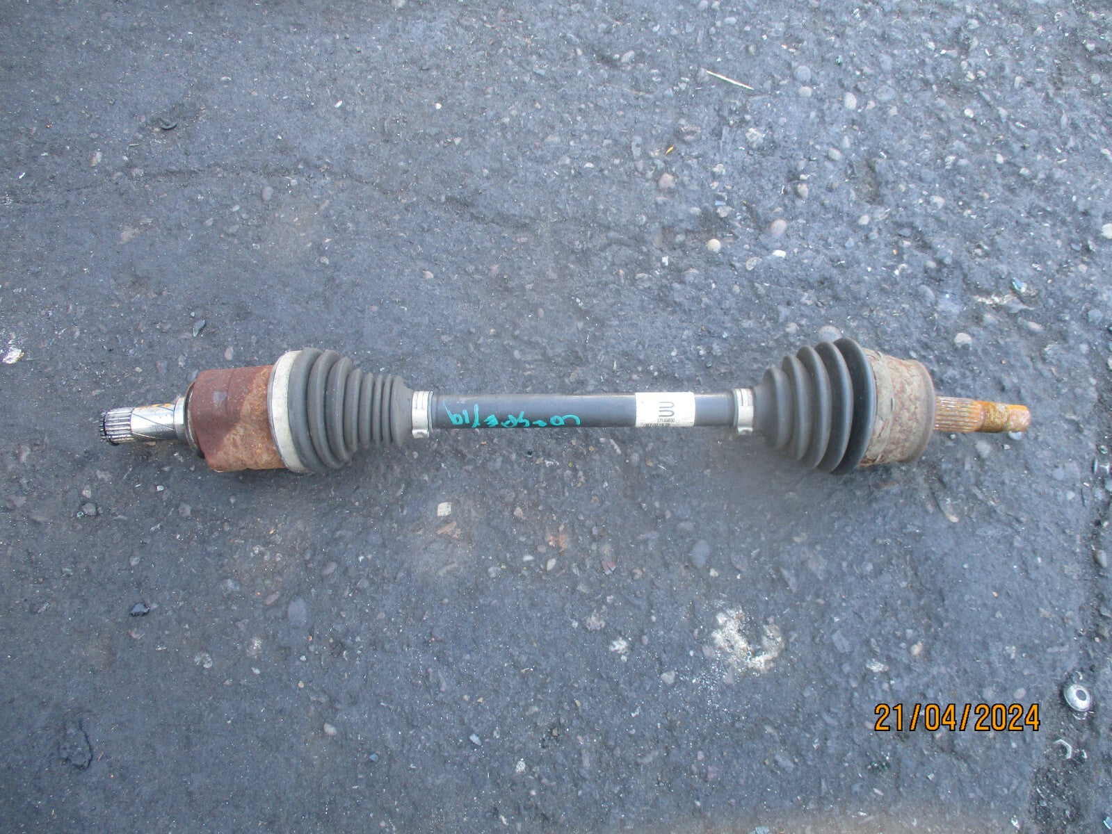 VAUXHALL CORSA E 2019 1.4 PETROL MANUAL NS PASSENGER SIDE DRIVESHAFT 13149830