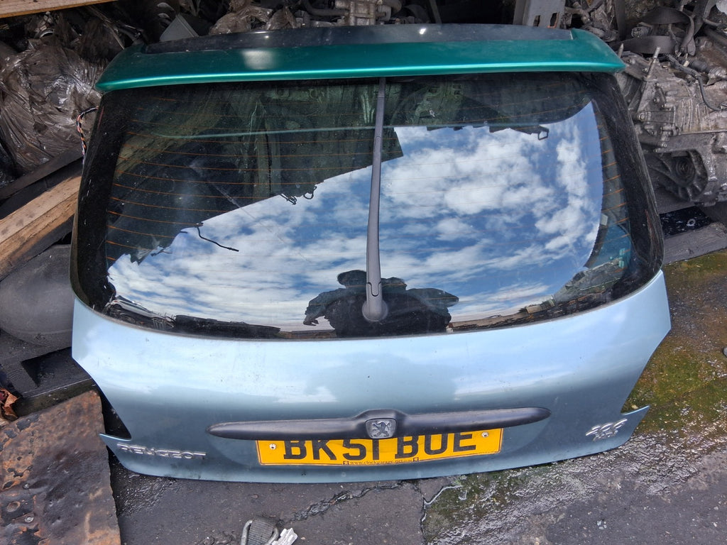 2001 PEUGEOT 206 COMPLETE REAR TAILGATE BOOTLID GREEN