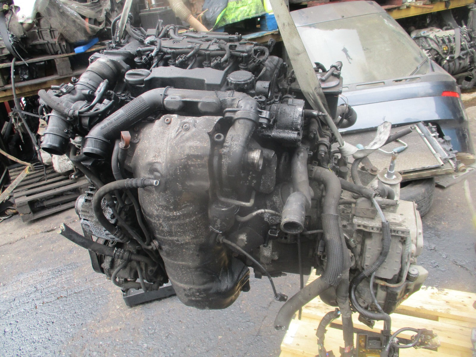 2009 CITROEN C4 PICASSO 1.6 DIESEL HDI BARE ENGINE WITH INJECTOR 9HZ