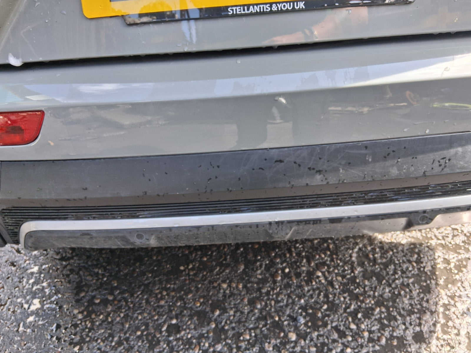 2024 DS AUTOMOBILES DS 7 FACELIFT E-TENSE REAR BUMPER GREY LACQUERED ESC
