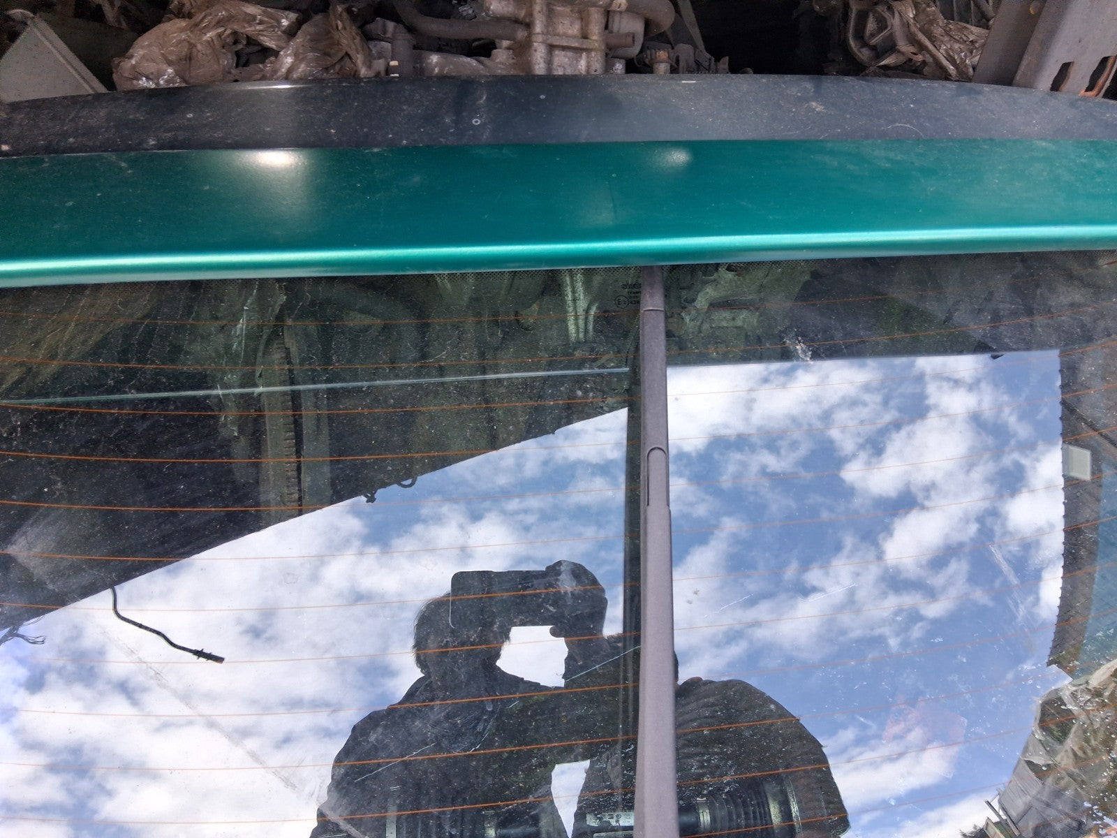 2001 PEUGEOT 206 COMPLETE REAR TAILGATE BOOTLID GREEN