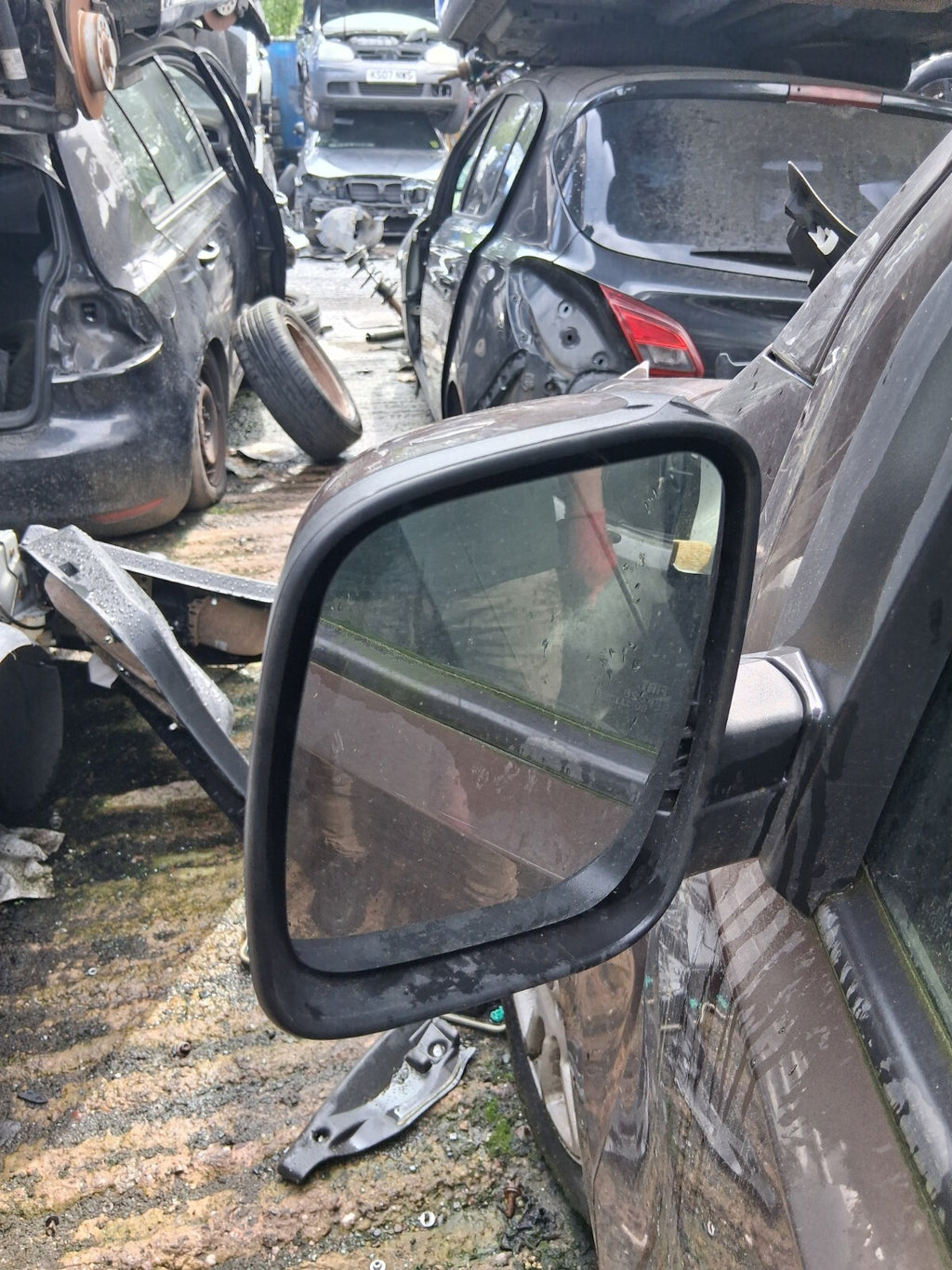 FIAT FIORINO QUBO 2019 NSF PASSENGER SIDE FRONT LEFT WING MIRROR BRONZE
