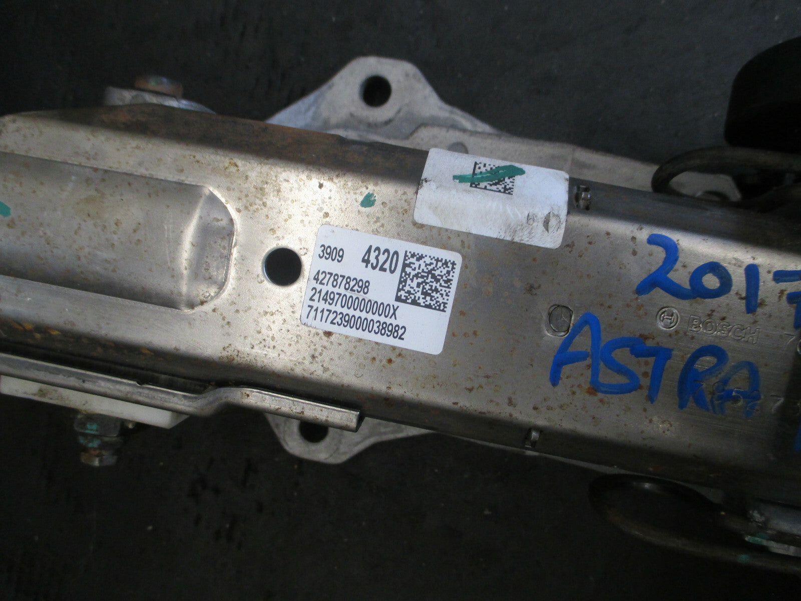 VAUXHALL ASTRA K 2017 STEERING COLUMN IGNITION BARREL 39094320