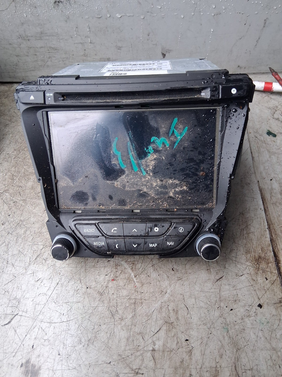 2017 HYUNDAI I40 RADIO CD PLAYER STEREO HEAD UNIT 96560-3Z000