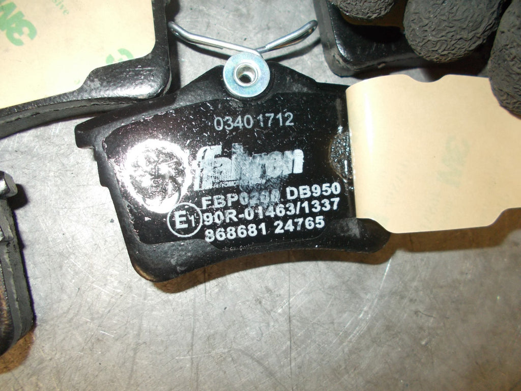 FAHREN CITROEN BERLINGO PEUGEOT PARTNER 308 REAR WHEEL BRAKE PADS x4 FBP0200