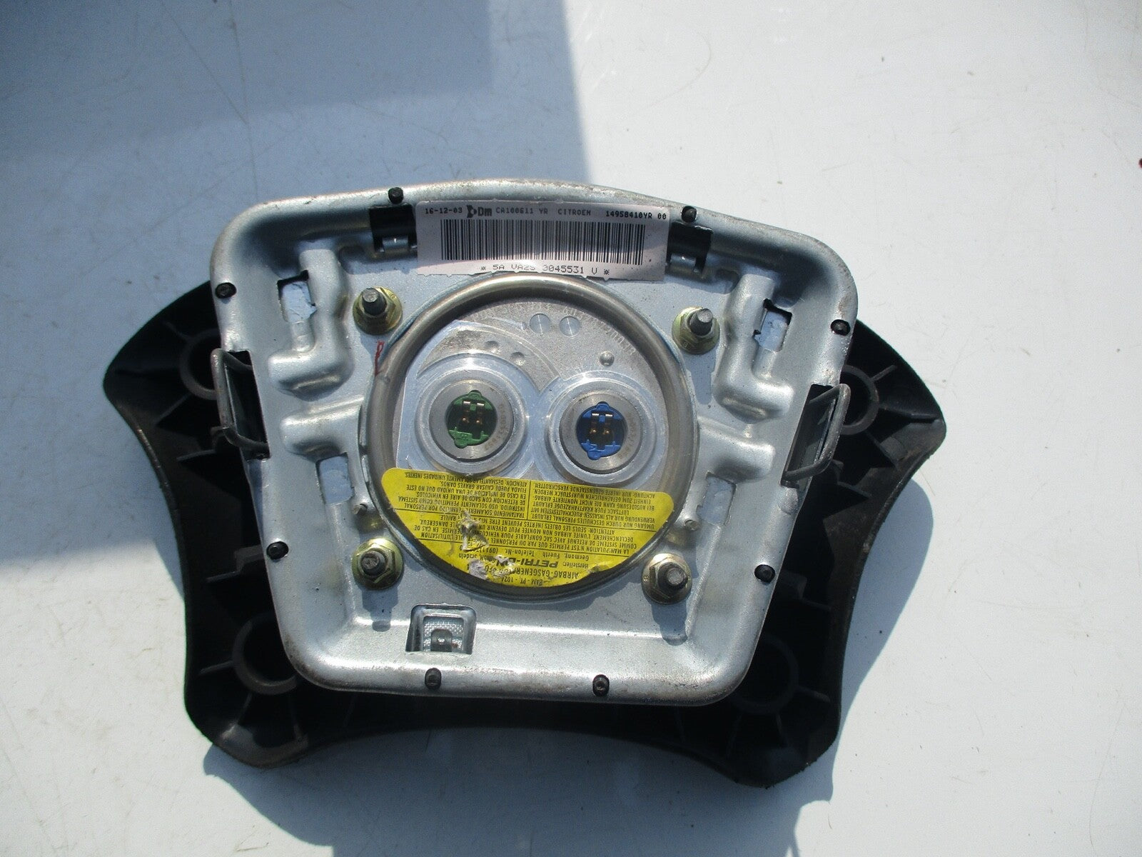 CITROEN C8 STEERING WHEEL SAFETY BAG CA100611