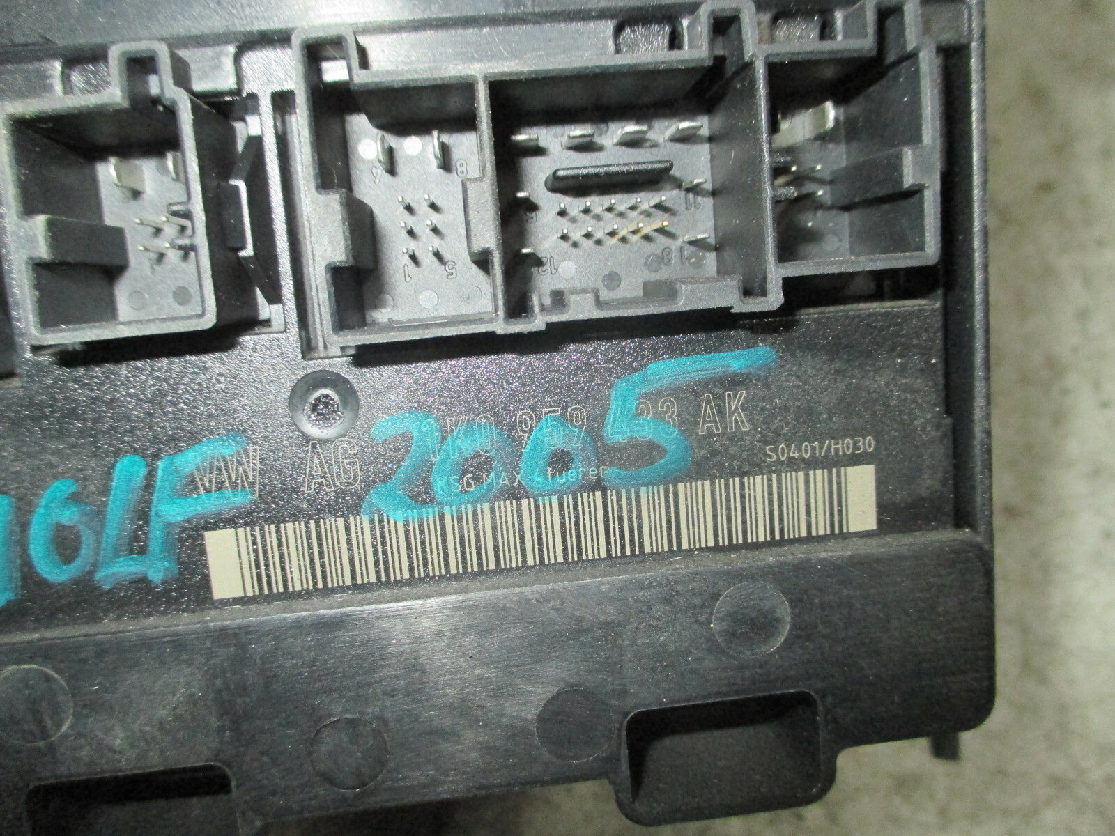 2005 VOLKSWAGEN GOLF MK5 COMFORT CONTROL MODULE 1K0959433AK