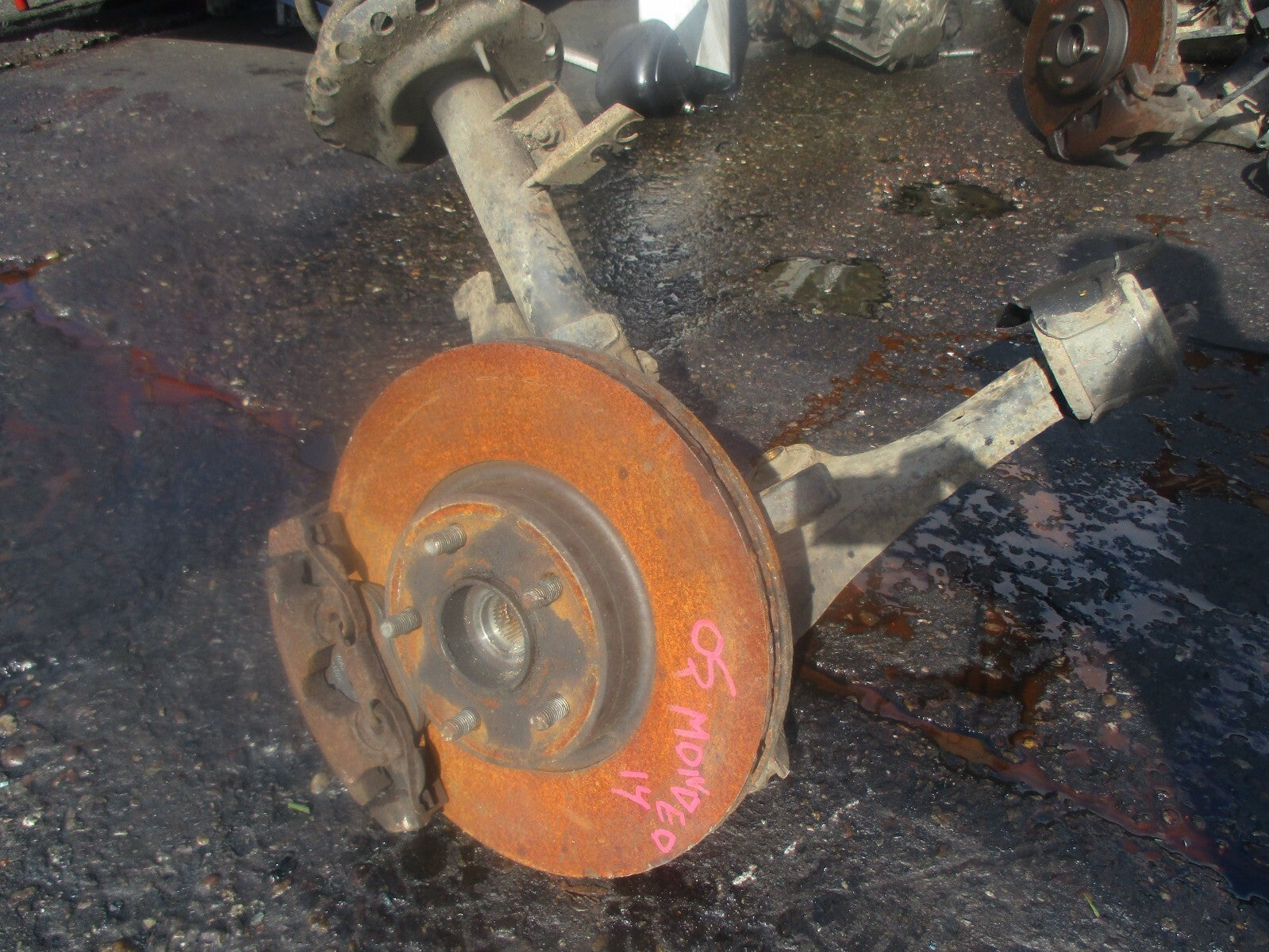 FORD MONDEO MK4 2014 2.0 DIESEL AUTO OSF DRIVER SIDE FRONT LEG CALIPER SHOCK HUB