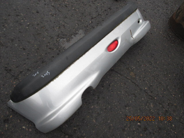 PEUGEOT 206 2005 REAR COMPLETE BUMPER SILVER