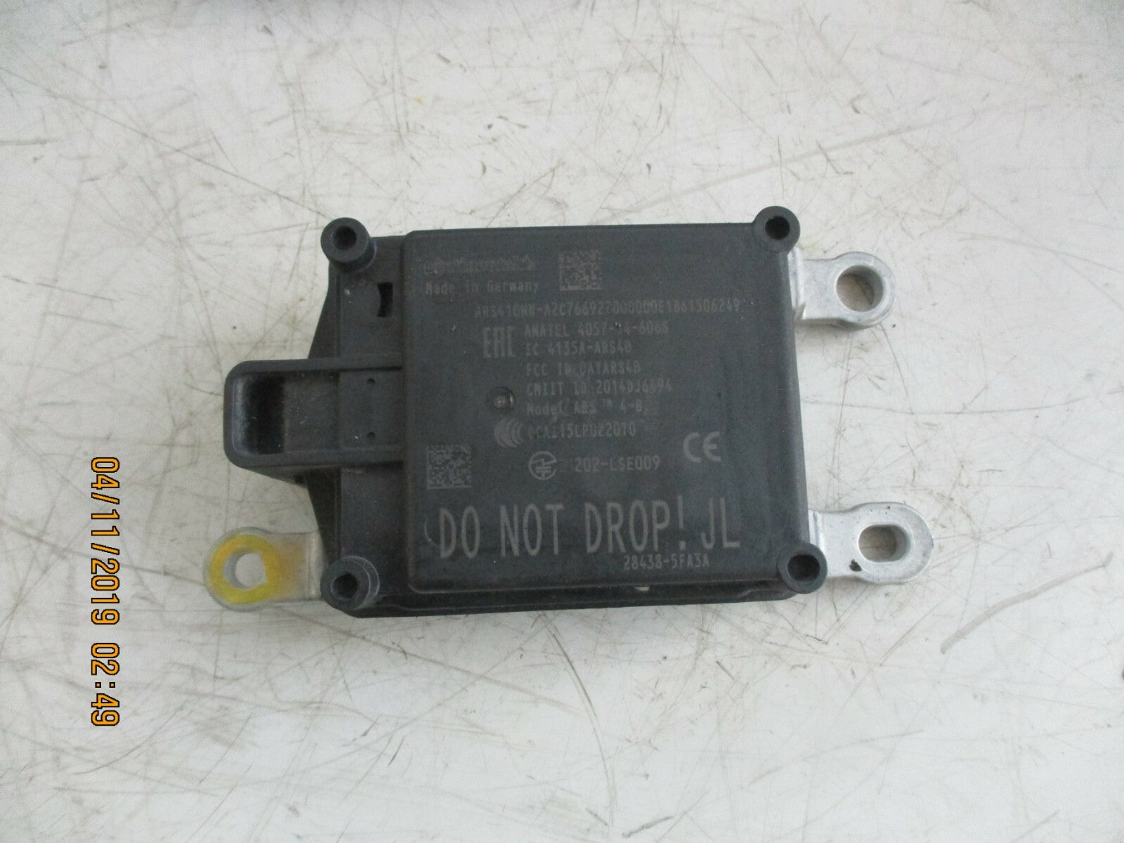 NISSAN QASHQAI J11 MK2 2018 RADAR DISTANCE CONTROL SENSOR MODULE 284385FA3A