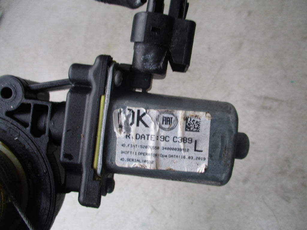 2019 FIAT PANDA MK3 NSF PASSENGER SIDE FRONT WINDOW MOTOR REGULATOR 52076550