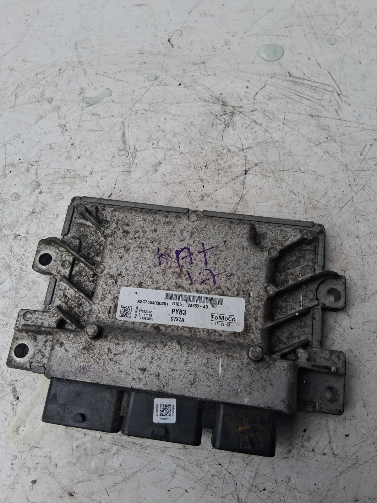 2017 FORD KA + ENGINE ECU CONTROL MODULE A2C7554030201