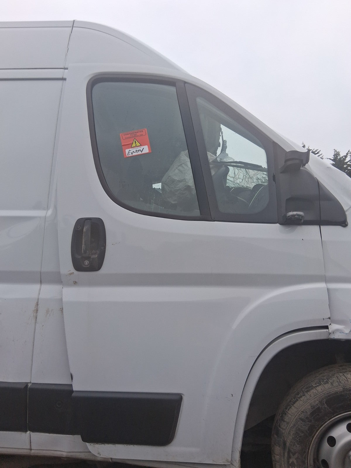 2025 FIAT DUCATO MK3 HIGH ROOF OSF DRIVER SIDE FRONT RIGHT BARE DOOR WHITE