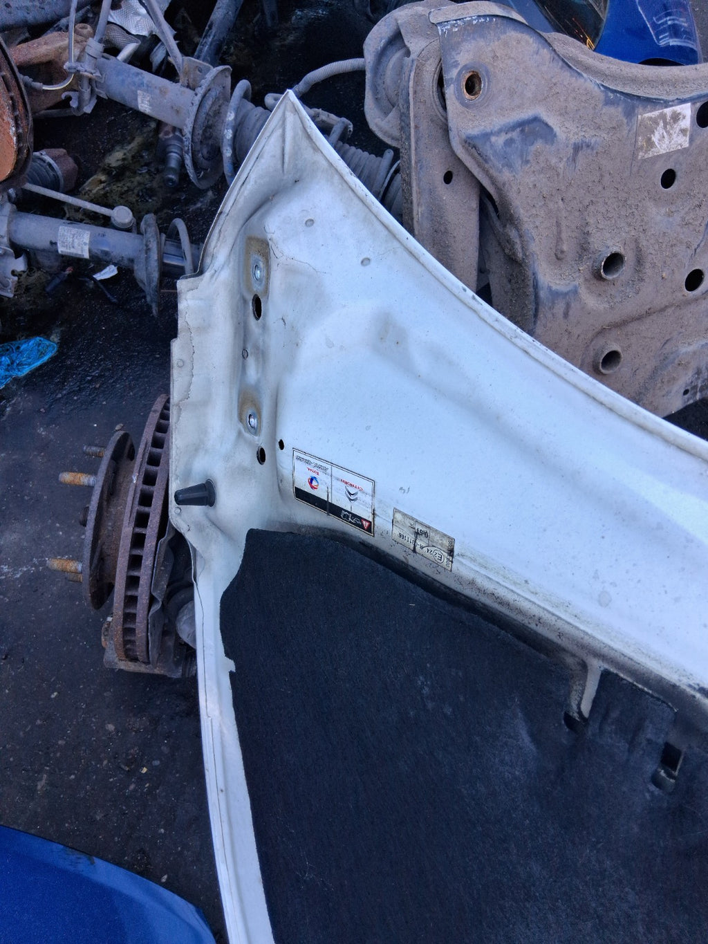 2013 CITROEN C4 MK2 FRONT BONNET HOOD PANEL WHITE