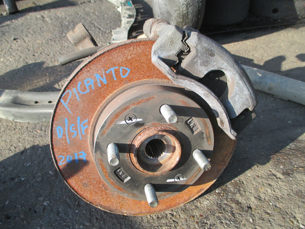 KIA PICANTO 2017 OSF DRIVER FRONT WHEEL HUB WISHBONE BRAKE CALIPER 54501-1y210
