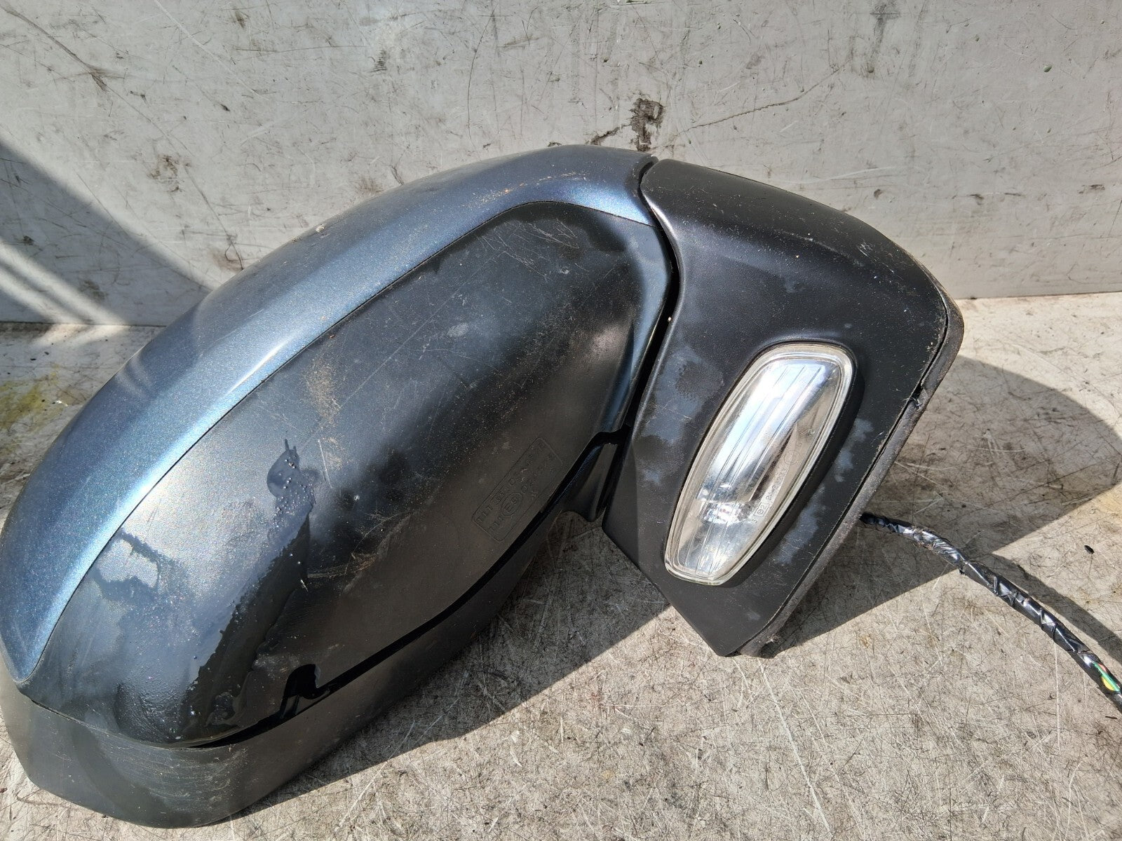 2009 CITROEN C4 GRAND PICASSO OS DRIVER SIDE RIGHT WING MIRROR BLUE 024384