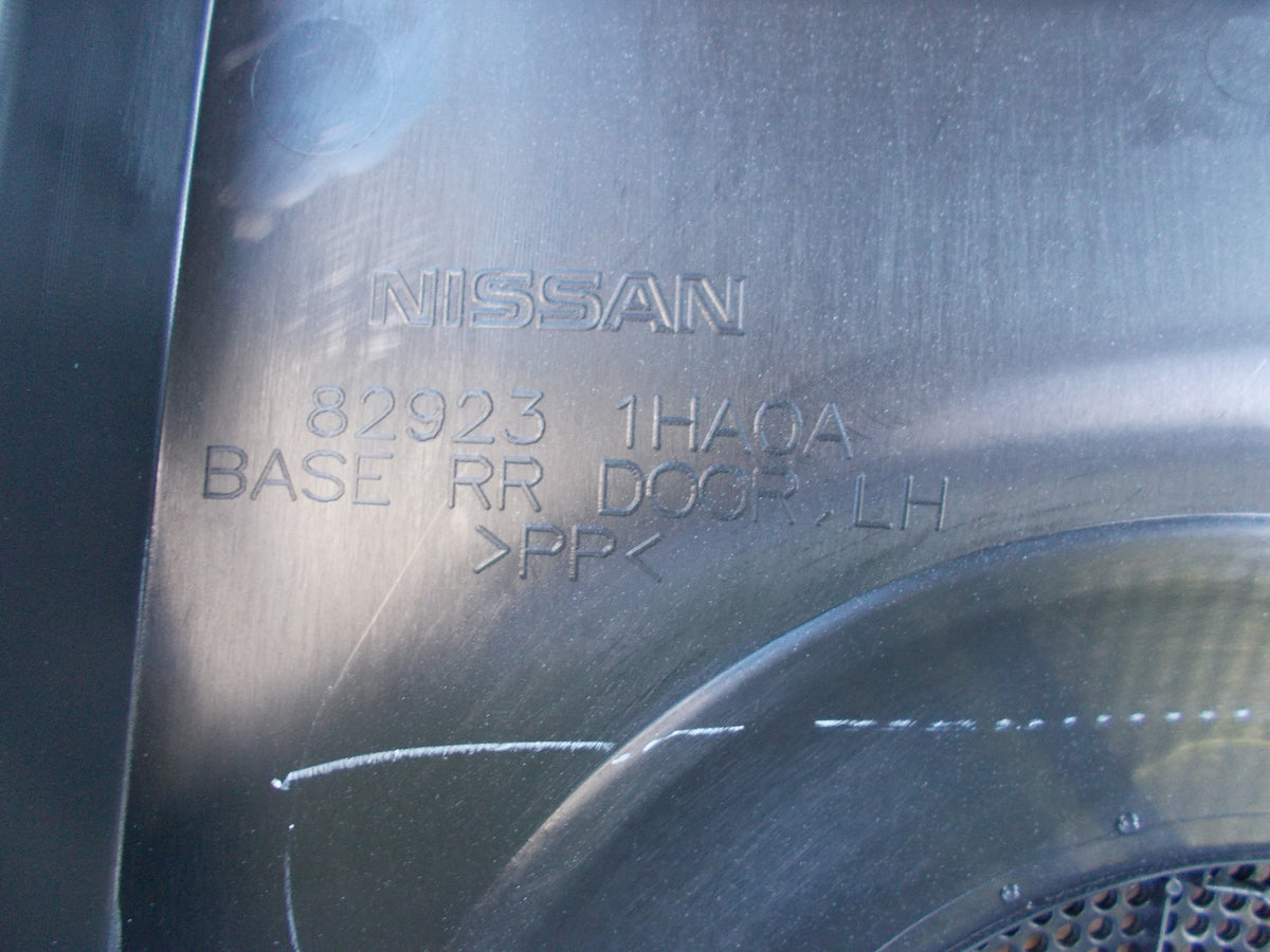 2013 NISSAN MICRA ACENTA PASSENGER SIDE REAR DOOR CARD