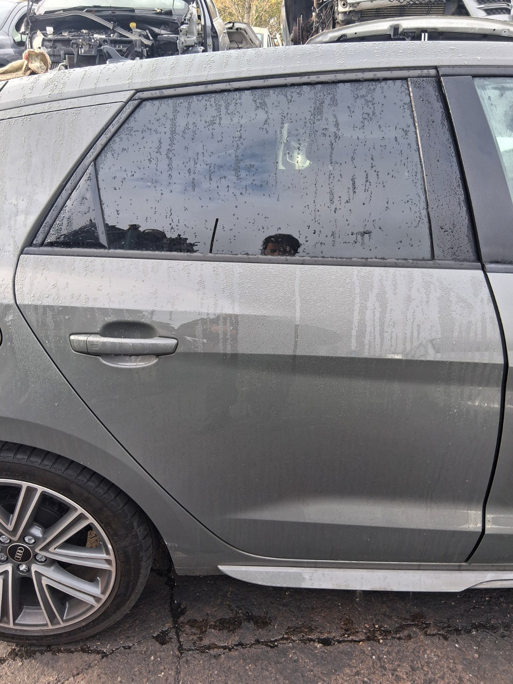 2024 AUDI A1 S LINE MK2 GB OSR DRIVER SIDE REAR BARE DOOR CHRONOS GREY LX7G