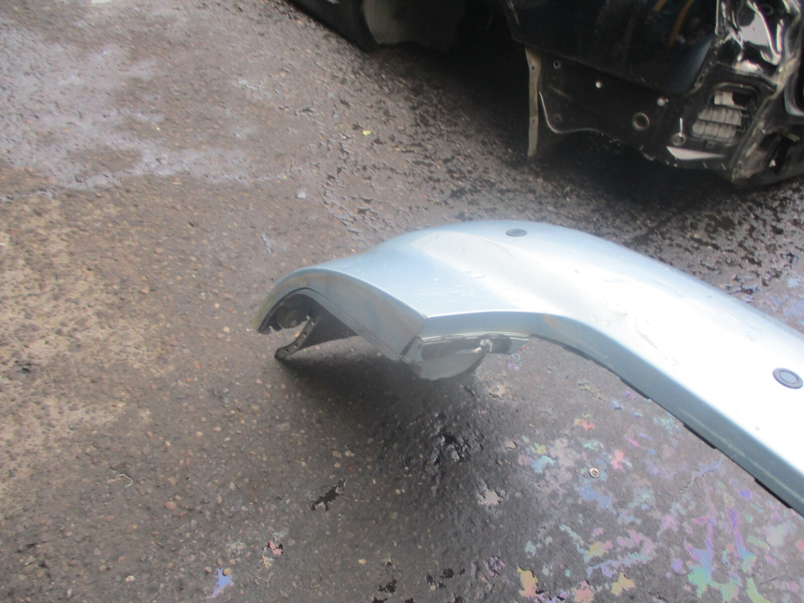 AUDI A4 B6 2002 CABRIOLET REAR COMPLETE BUMPER LIGHT BLUE