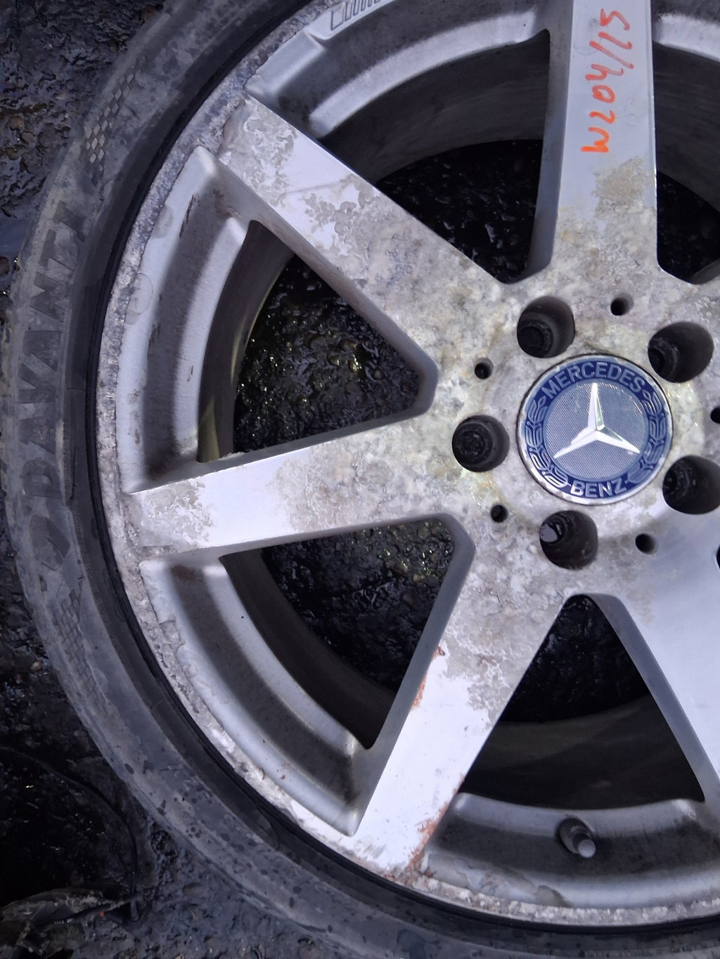 2015 MERCEDES W204 C CLASS COUPE 18 INCH ALLOY WHEEL WITH TYRE 225/40R18
