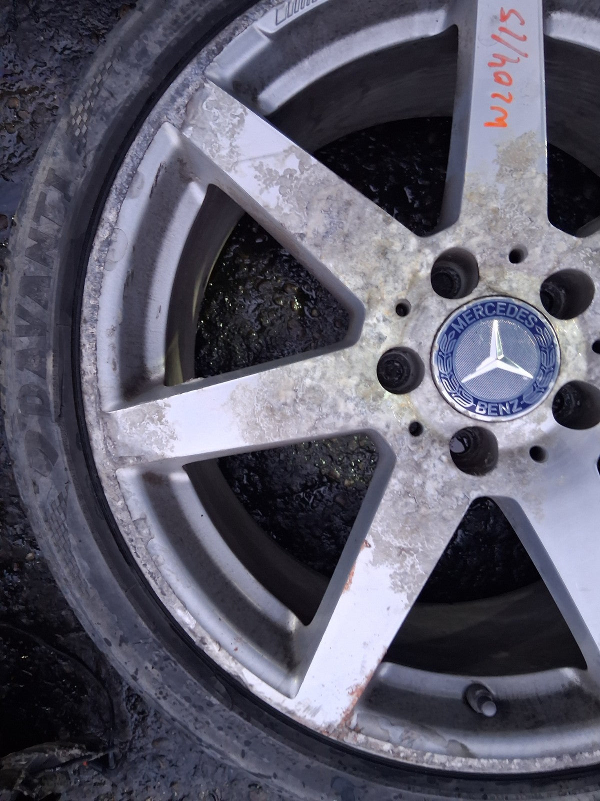 2015 MERCEDES W204 C CLASS COUPE 18 INCH ALLOY WHEEL WITH TYRE 225/40R18