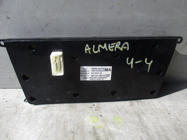 2005 NISSAN ALMERA HEATER RADIO CONTROL SWITCH PANEL 28395BU700