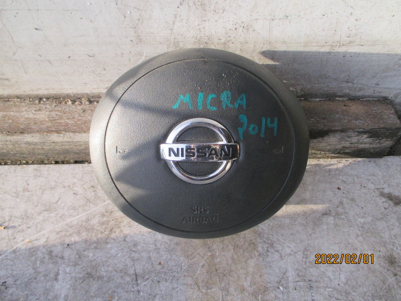 NISSAN MICRA K13 2014 STEERING WHEEL SAFETY BAG