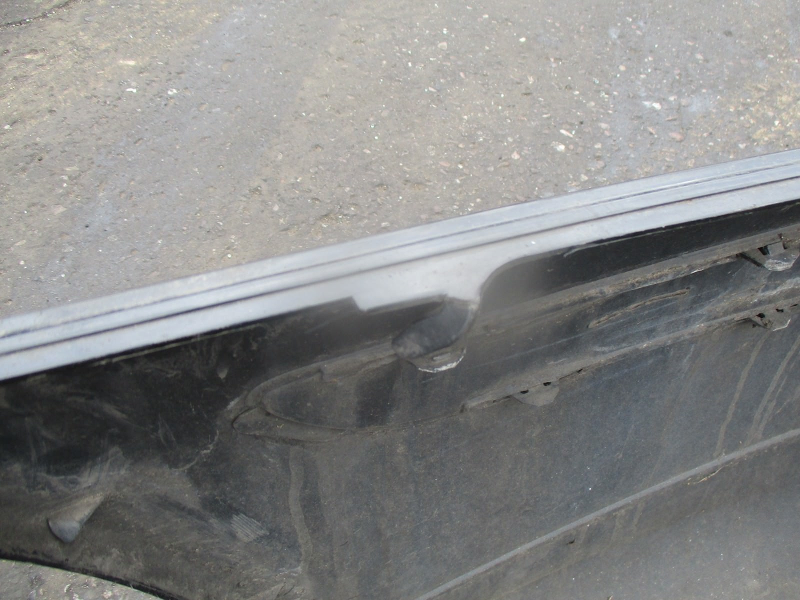 CITROEN C5 2002 FRONT BARE PLASTIC BUMPER TRIM STRIP LOWER VALANCE BLACK