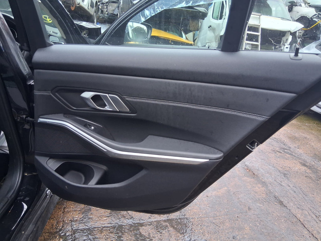2019 BMW 3 SERIES G20 SALOON OSR DRIVER SIDE REAR BLACK DOOR CARD PANEL