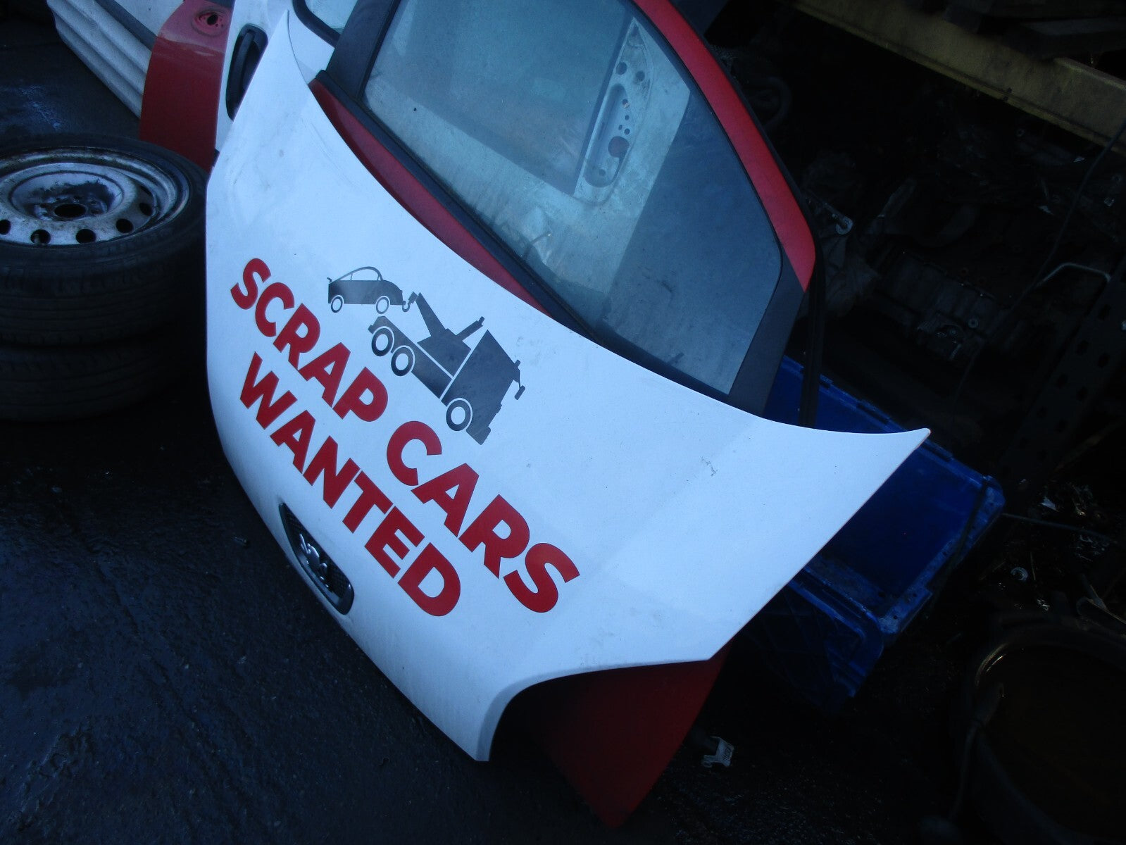 PEUGEOT BIPPER 2013 FRONT COMPLETE BONNET HOOD WHITE