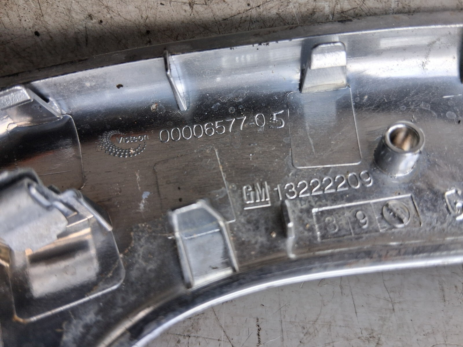 VAUXHALL INSIGNIA MK1 2013 DOOR HANDLE TRIM FRONT RIGHT DRIVER SIDE 13222209