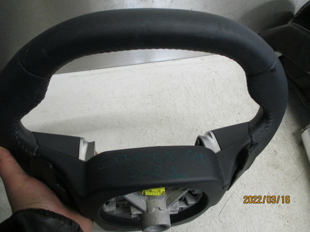 CITROEN C4 MK3 2021 3 SPOKE MULTIFUNCTION LEATHER STEERING WHEEL 98406912ZD