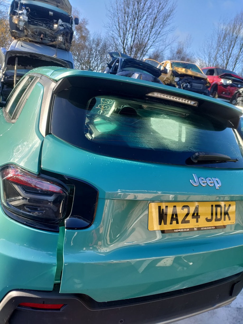 2024 JEEP AVENGER REAR BARE TAILGATE CERAMIC AZURE METALLIC 959