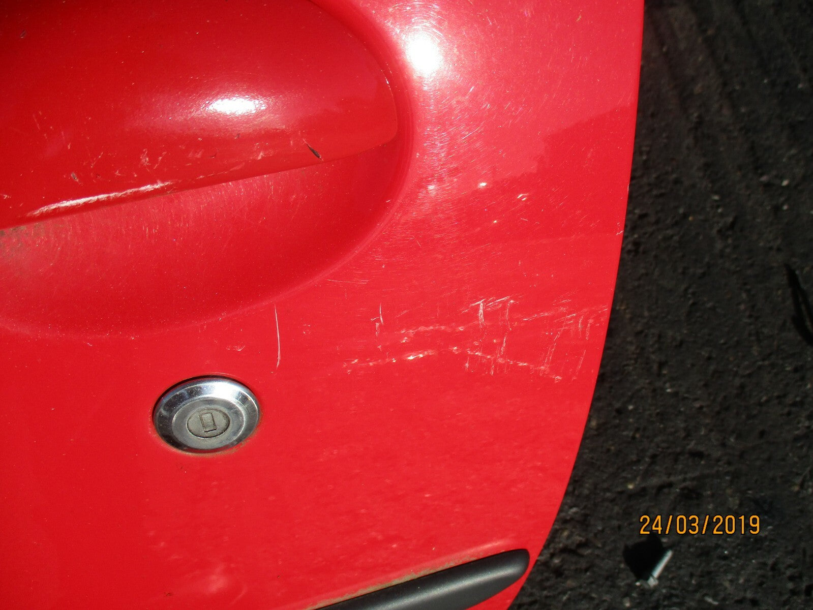 PEUGEOT 107 CITROEN C1 NS PASSENGER SIDE COMPLETE DOOR RED