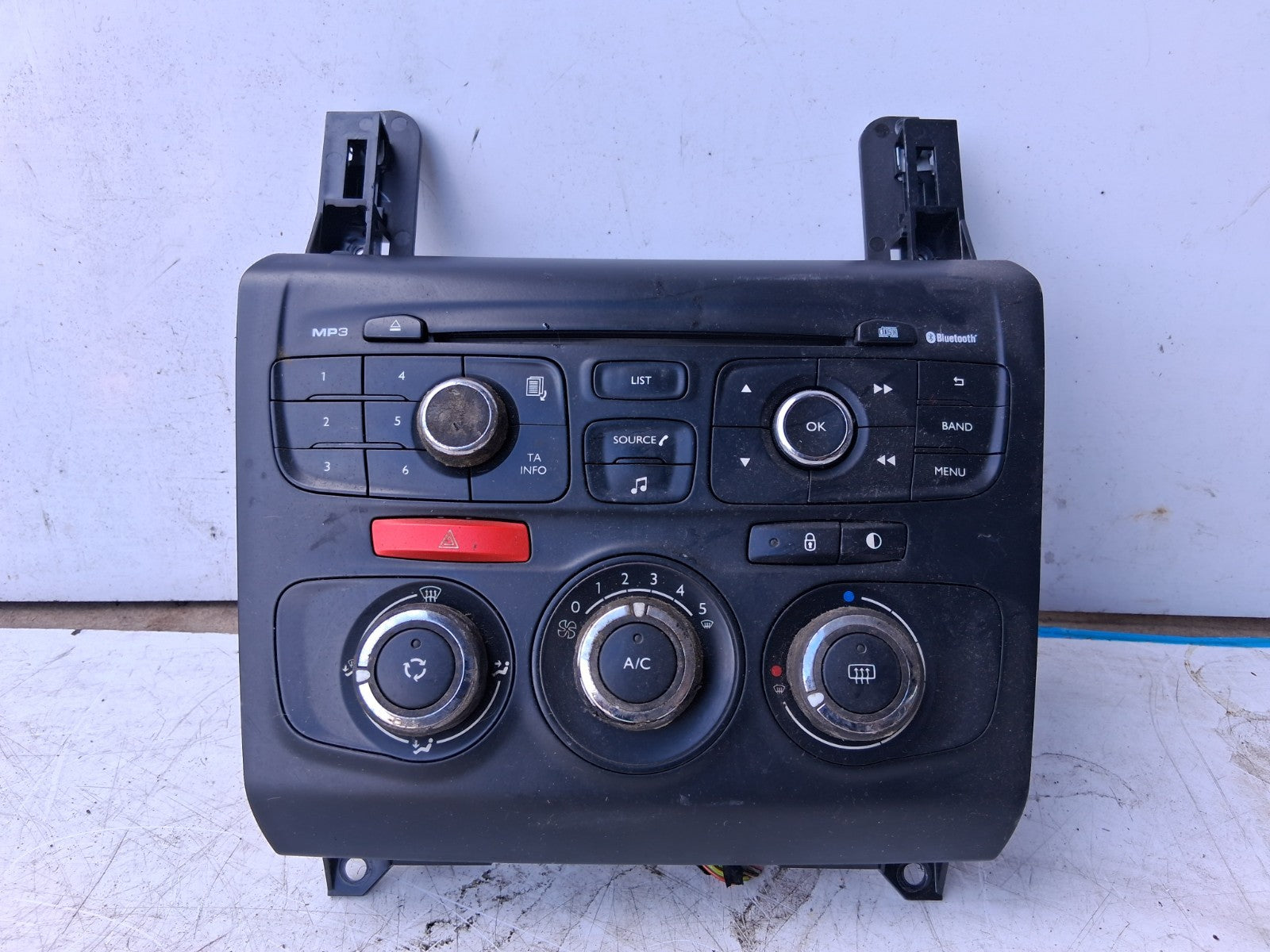 2013 CITROEN C4 MK2 HEATER AC CLIMATE CONTROL SWITCH PANEL