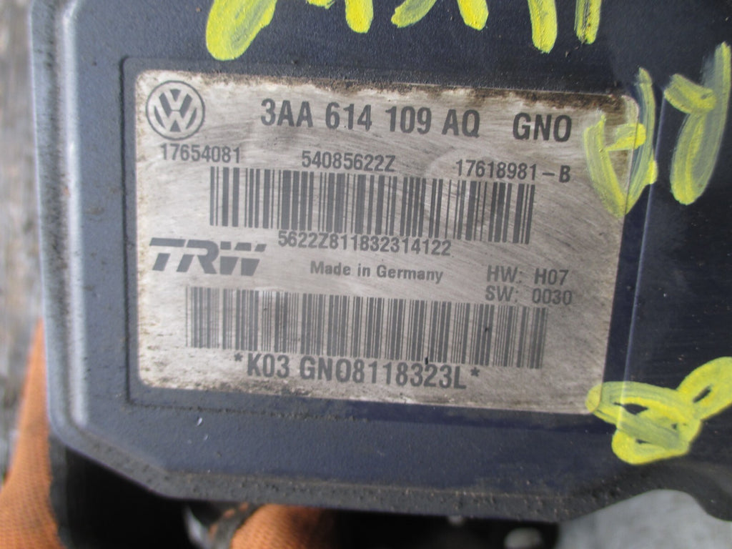VW VOLKSWAGEN ASTRA H VXR 2008 2.0  PETROL  ABS PUMP 3AA614109AQ
