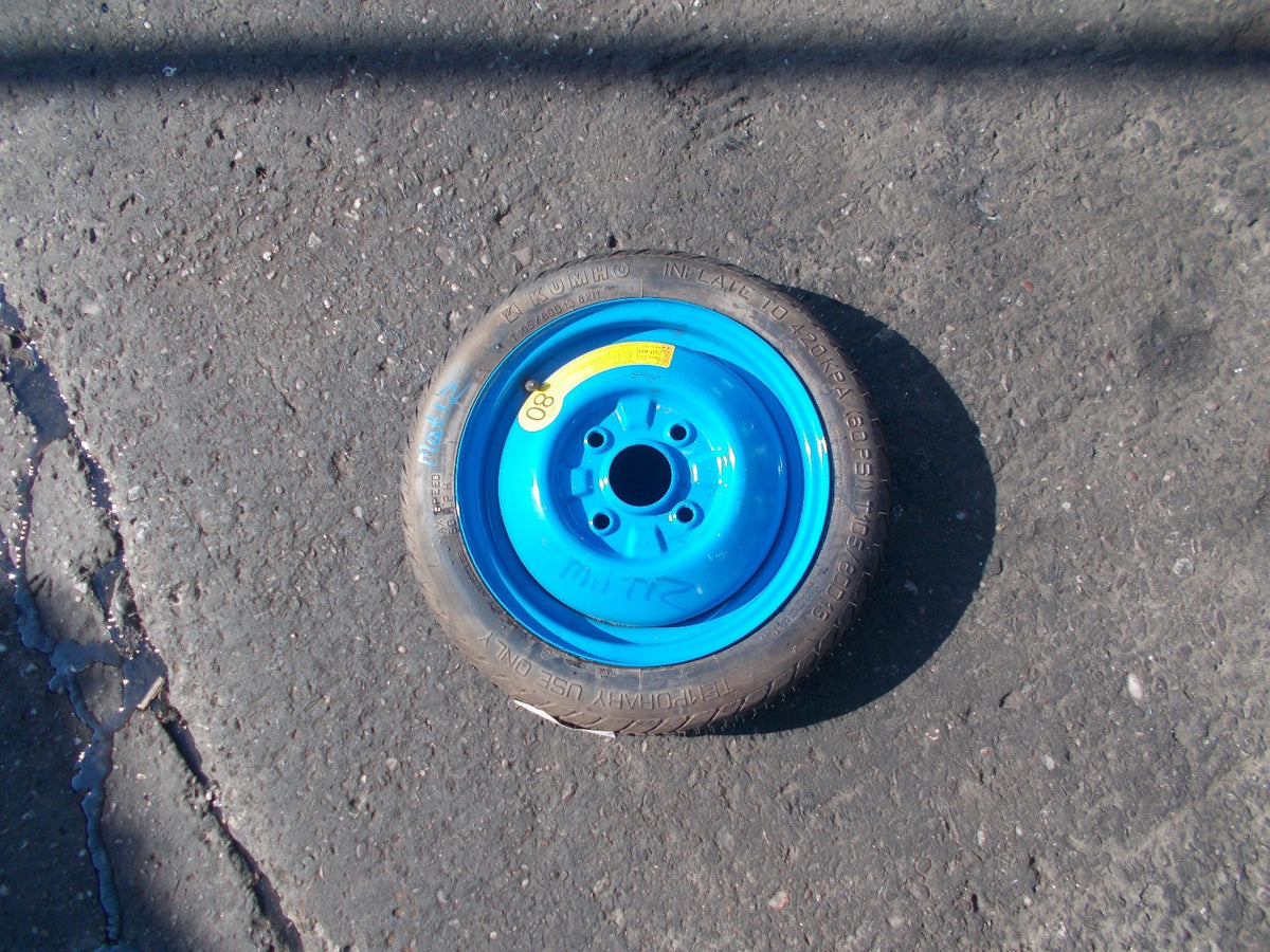 DAEWOO MATIZ KUMHO 4 STUD 13 INCH SPACE SAVER STEEL WHEEL 105/80D R13