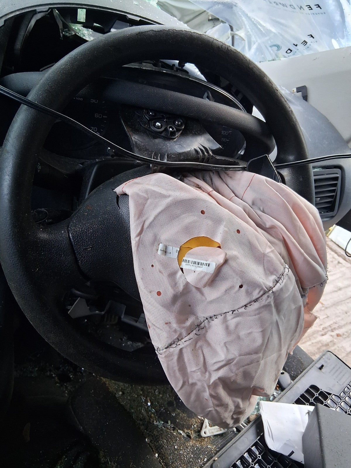 2016 CITROEN DISPATCH MK2 STEERING WHEEL BLACK