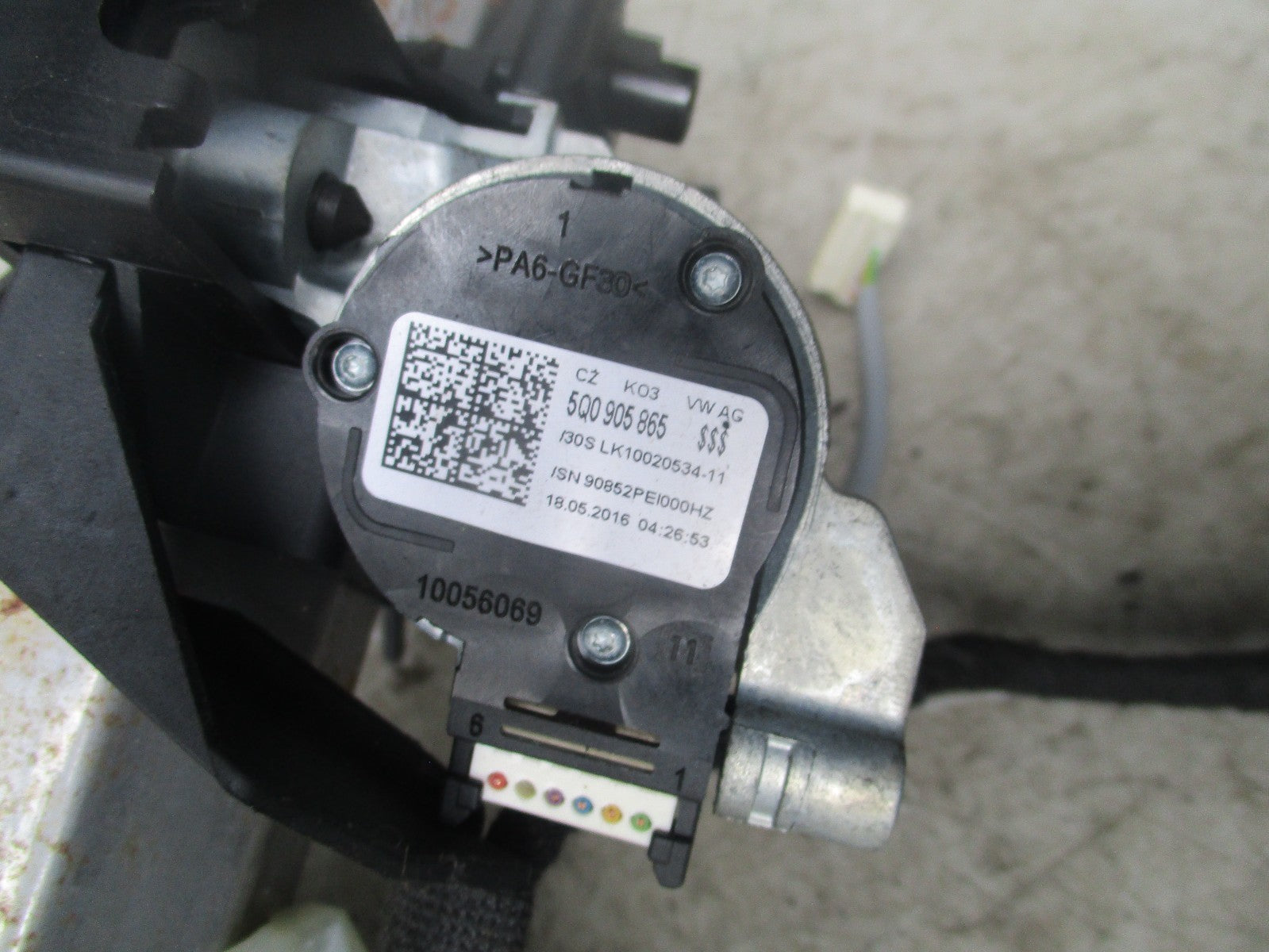 2017 VOLKSWAGEN GOLF MK7 STEERING COLUMN 5Q0905865