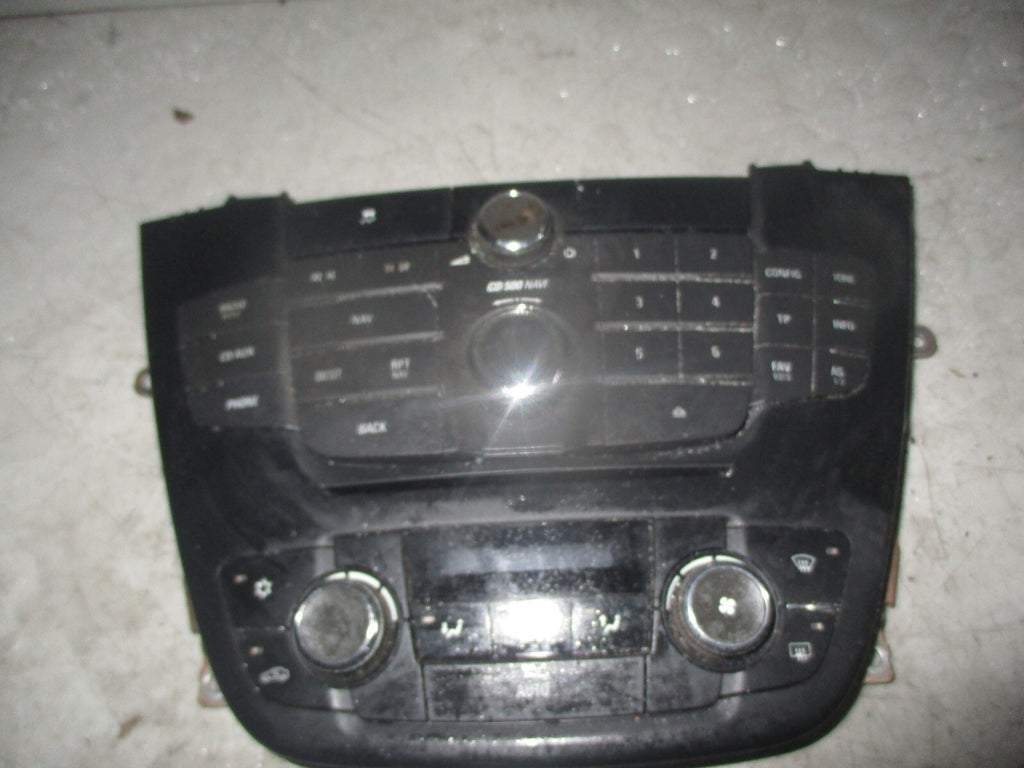 VAUXHALL INSIGNIA MK1 2011 CENTRE STEREO & CLIMATE CONTROL PANEL 13273255