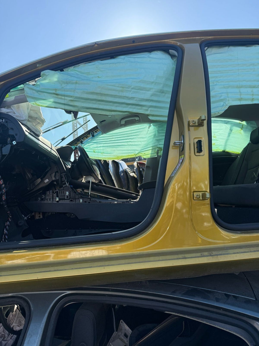 2018 VW VOLKSWAGEN GOLF MK7.5 NS PASSENGER SIDE B PILLAR QUARTER CUT