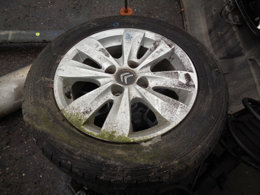 CITROEN C3 MK2 2010 15 INCH SINGLE ALLOY WHEEL WITH TYRE 185/65R15 #2