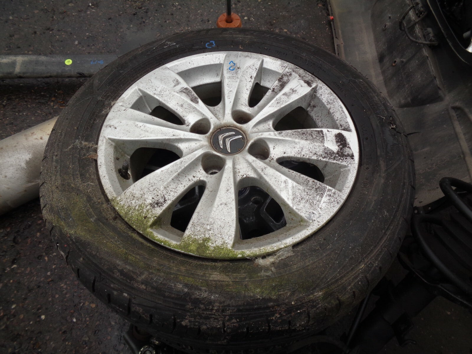 CITROEN C3 MK2 2010 15 INCH SINGLE ALLOY WHEEL WITH TYRE 185/65R15 #2