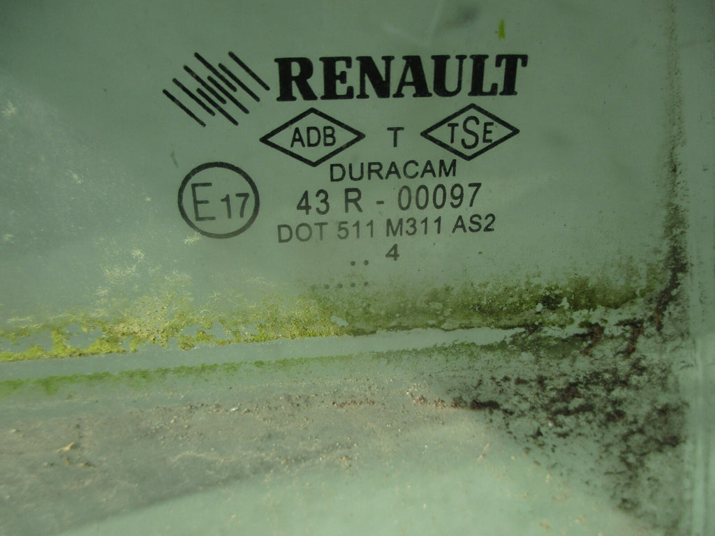 2015 RENAULT CLIO MK4 0.9 PETROL OSR DRIVER SIDE REAR WINDOW DOOR GLASS 43R00097