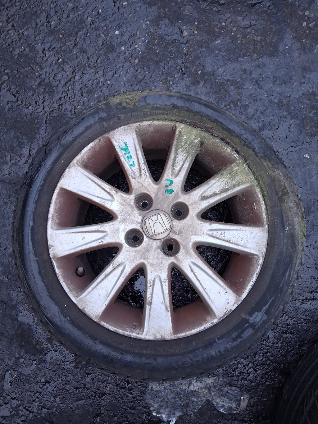 2008 HONDA JAZZ MK1 15 INCH ALLOY WHEEL WITH TYRE 185/55R15
